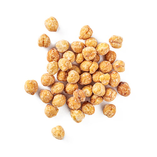 Honeybee Chicks from Laid Back Snacks. Yellow chickpeas roasted in honey.